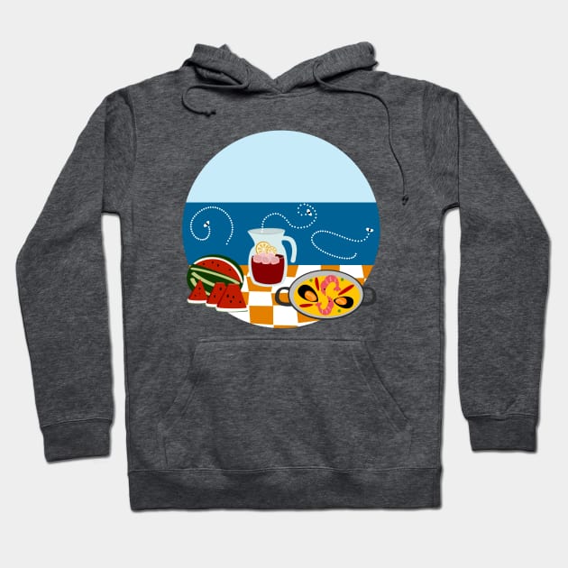 Beach Bar Hoodie by soniapascual